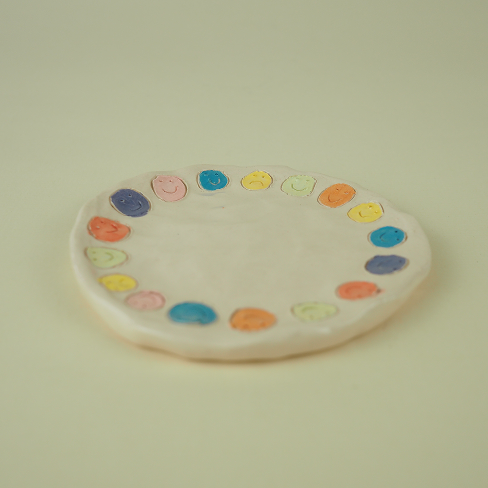 a cup of smileys