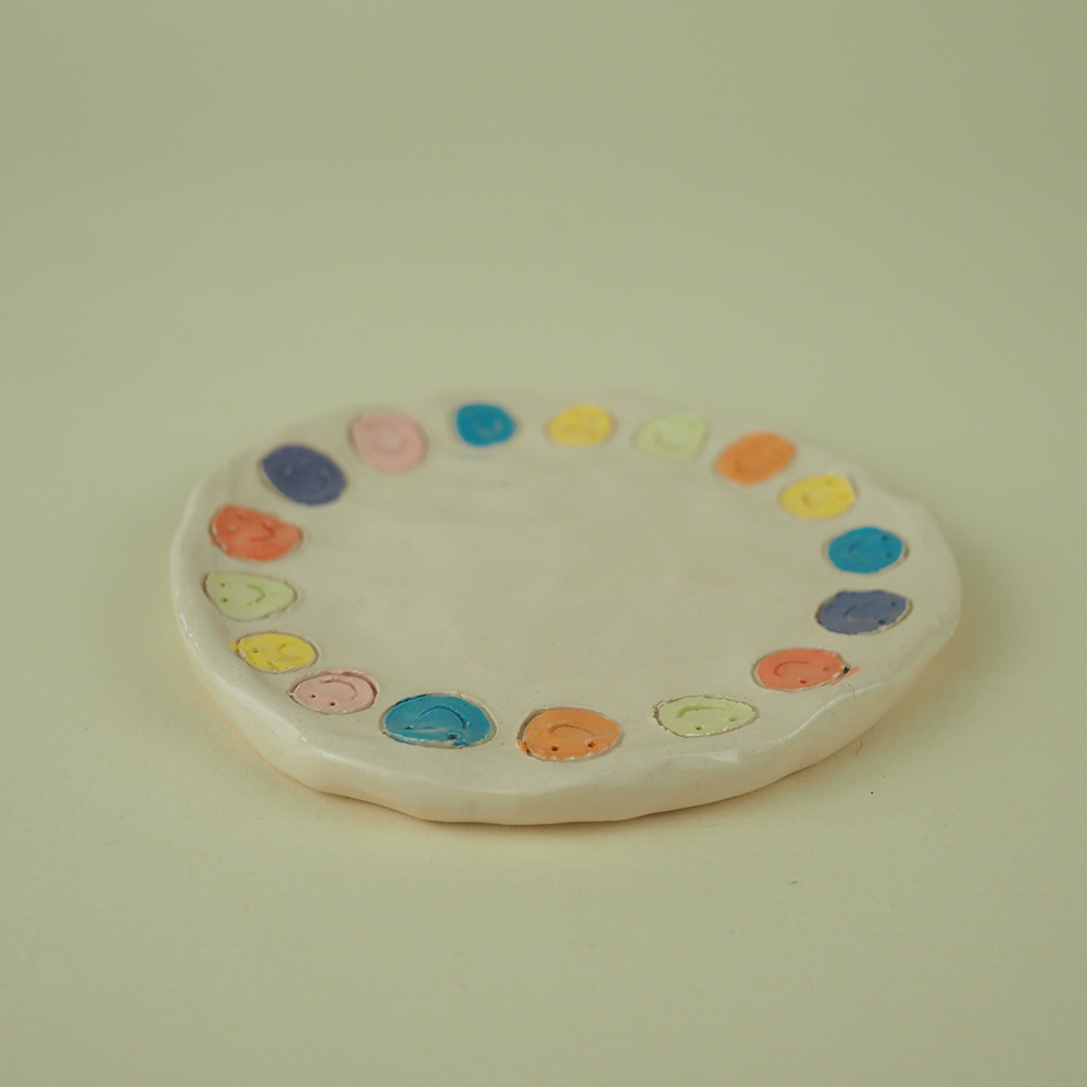 a cup of smileys